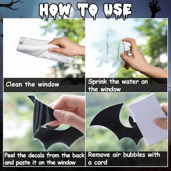 Halloween Bats Window Clings {3}