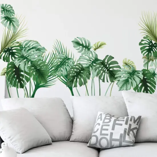 Tropical Wall Decals Palm Leaf {1}
