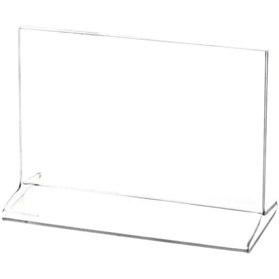 Plymor Clear Acrylic Sign Display / Literature Holder (Top-Load), 5.5" W x 3.5" H {1}