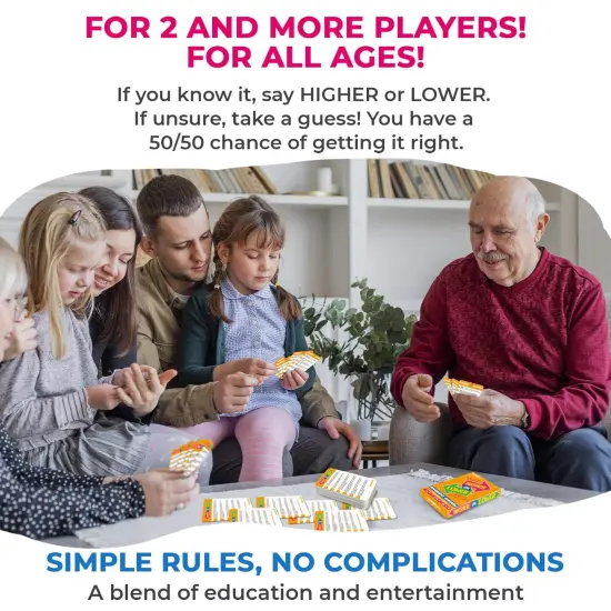 Higher or Lower Geography Family Board Game {4}