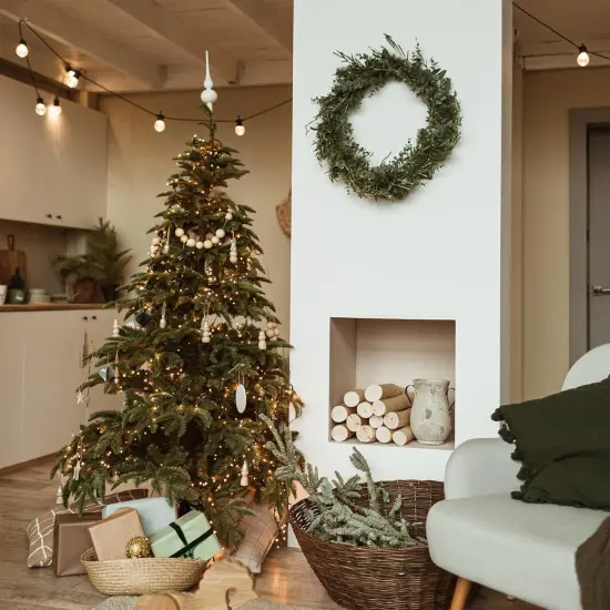 Pack of 2 Wire Wreath Frame (14 Inch) &ndash; Round Metal Wreath Form for Crafts & Floral Decorations on Weddings Christmas Home Party Celebrations, Dark Green {4}