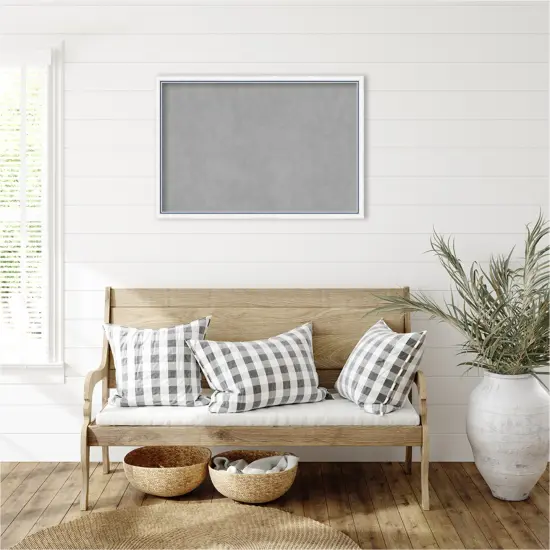 Morgan Wood Framed Magnetic Board Morgan White Blue {6}