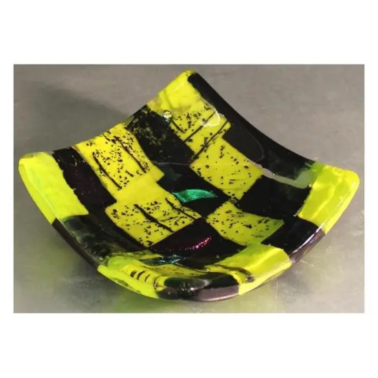 6.75" x 6.75" x 1" Square Dam Patty Gray Glass Fusing Kiln Mold {2}