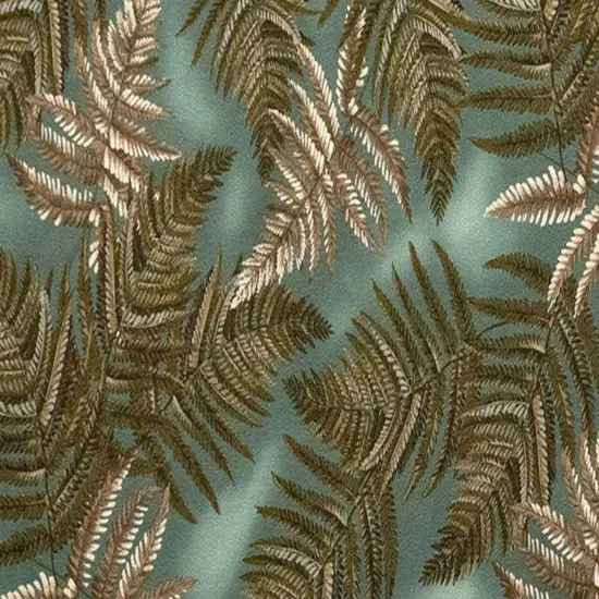 1 Yard Floating Leaves Cotton Upholstery Fabric 36in L x 56in W Sage {5}