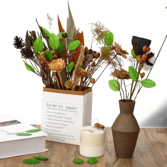 200 Pcs Green Leaves for Crafts {5}