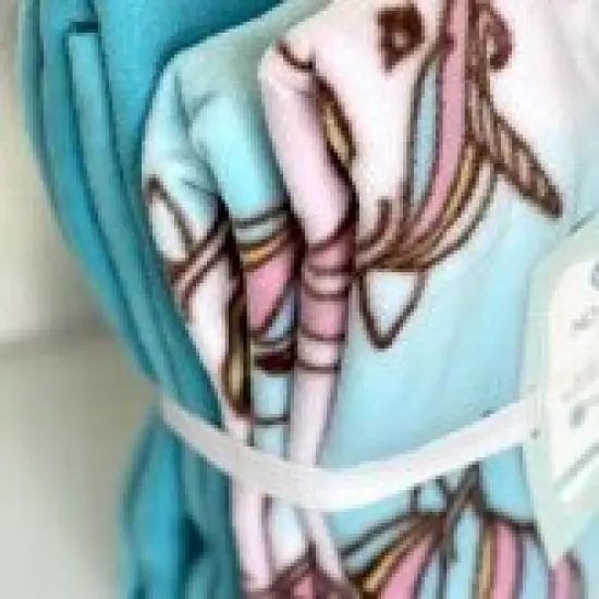 Unicorn Stars Anti-Pill Premium No-Sew Throw Fleece Fabric Kit (72x60) {2}