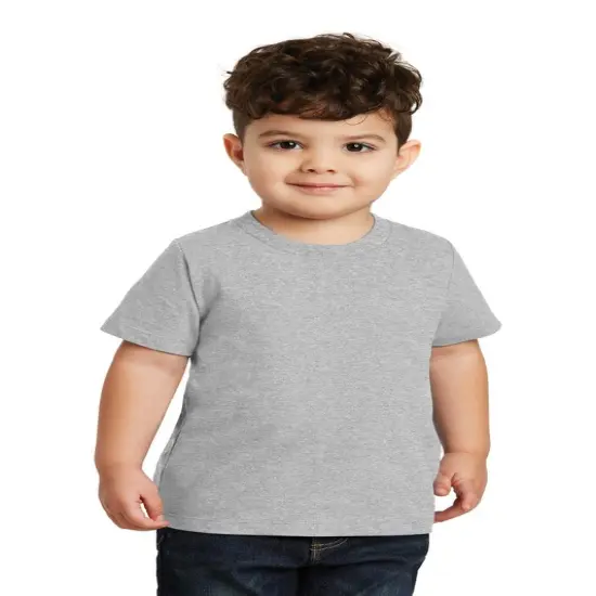 Port & Company&reg; Toddler Short Sleeve Crewneck Fan Favorite Tee Drk Hthr Gry {5}