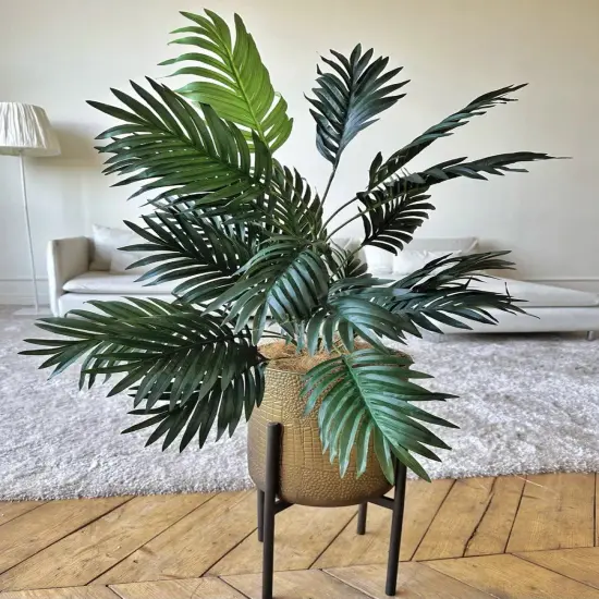 Artificial Palm Tree Fake Tropical Plant Tropical Palm Leaf Bush {4}