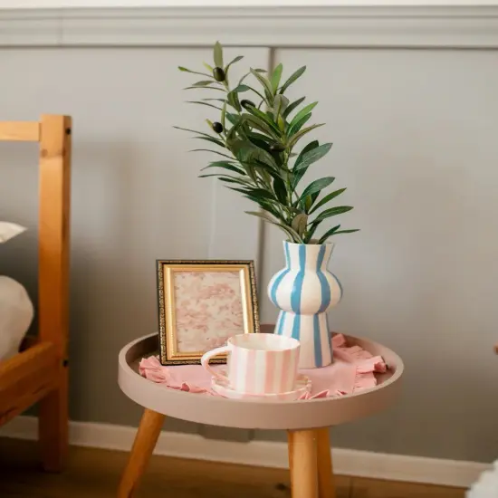 2pcs Artificial Olive Stems Fake Olive Tree Branches for Vase Tabletop Greenery Decor for Home Office Wedding Party {2}