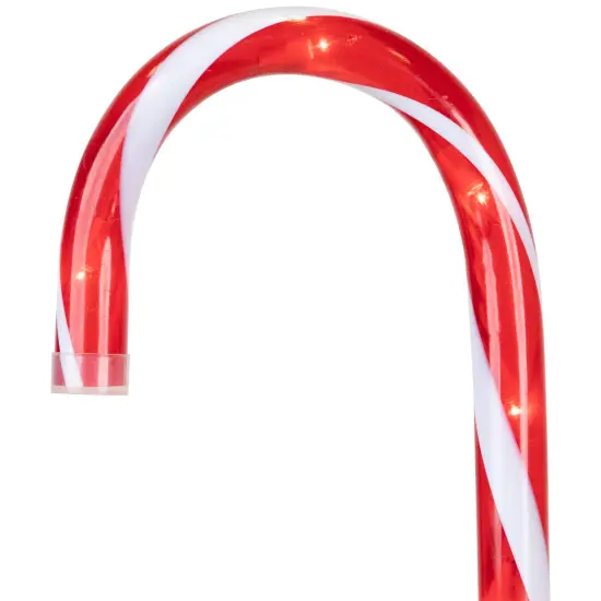 Northlight Lighted Candy Cane 8-Function Outdoor Christmas Pathway Markers - 24" - Set of 8 Red {7}