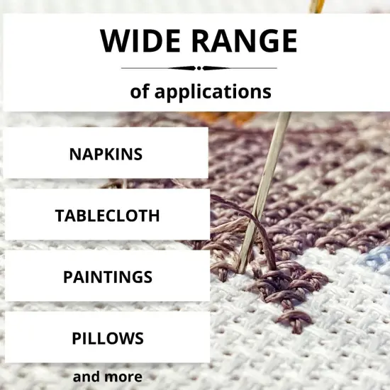 6PCS Aida Cloth 14 Count 3 Pieces Black Cross Stitch Fabric and 3 Pieces White Cross Stitch Fabric Cotton Embroidery Cloth for Needlework 14 Count for Craft Embroidery {3}