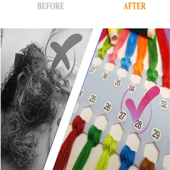 Hyamass 10pcs Embroidery Floss Organizer Cross Stitch Thread Holder Storage Tool Needlework Project Card {3}