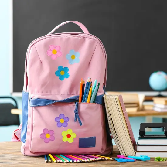 20 PCS Flower Iron on Patches, PAGOW 5 Petals Flower Applique Patch, Sew On Embroidered Applique Sewing Patches for Bags, Jackets, Jeans, Clothes DIY Patches, 2.04inchx2.04inch (W*H) 20 Colors {5}