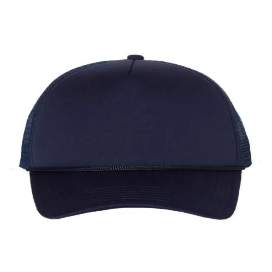 Valucap&reg; Foam Mesh Back Trucker Cap Royal/ Royal {5}