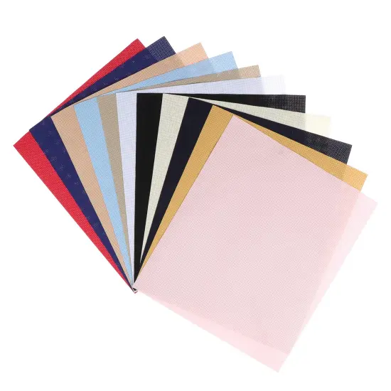 11pcs Cross Stitch Fabric DIY Cross Stitch Aida Cloth Fabric for Embroidery DIY Handmade Art Craft (5.9×5.9in) {1}
