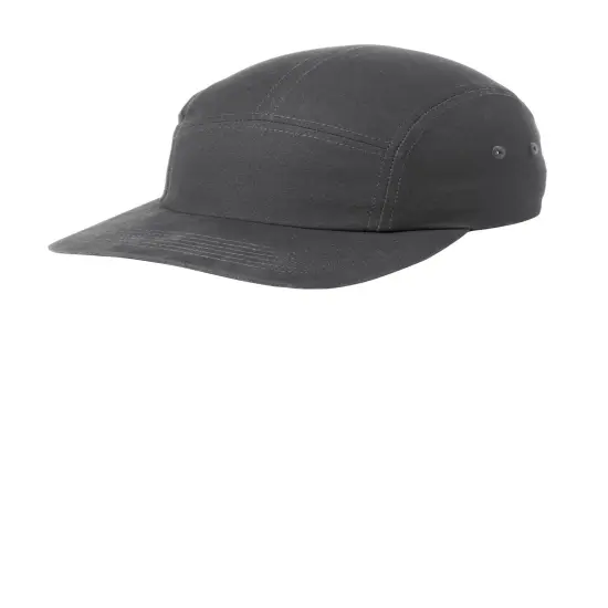Port Authority&reg; Brushed Cotton Camper Cap Black {5}