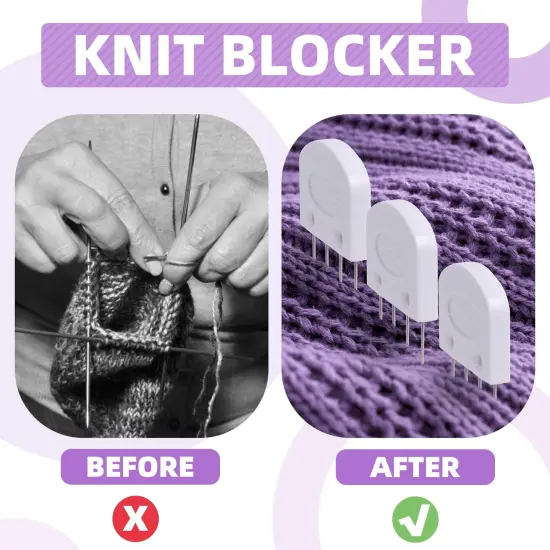 20Pcs Knit Blockers & Pins Kit, Knit Blocking Combs for Blocking Knitting, Crochet, Lace or Needlework Projects Tool Device {5}