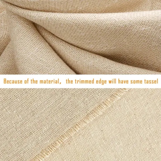 Caydo 3 Pieces Large Size Linen Needlework Fabric for Garment Craft, Flower Pot Decoration and Tablecloth, 62 by 19 Inch {4}