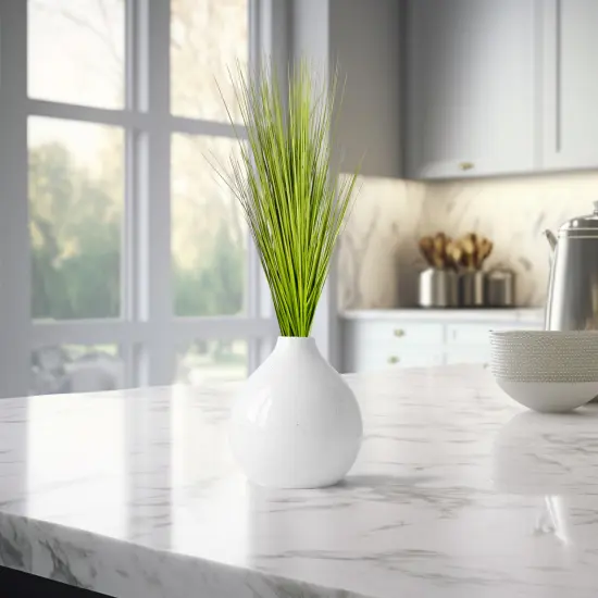 Allstate Two-Tone Tall Onion Grass Artificial Bush Spray - 31" Green {3}