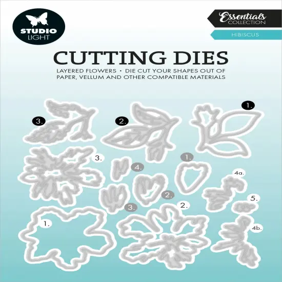 Studio Light Essentials Layered Cutting Die-Nr. 812, Hibiscus {1}