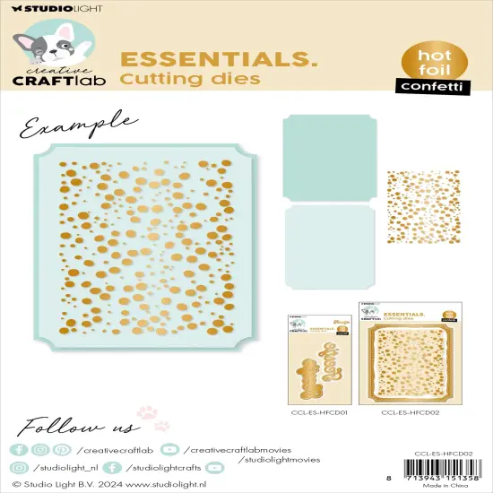 Studio Light Essentials Hot Foil Cutting Die-Nr. 02, Confetti {3}