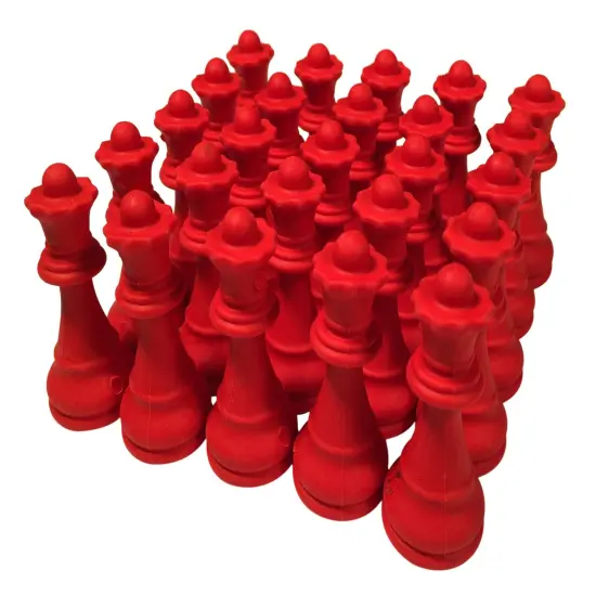 Chess Queen Erasers - Bulk Party Pack of 25 - Chess Club prizes and Party Favors - by WE Games {1}