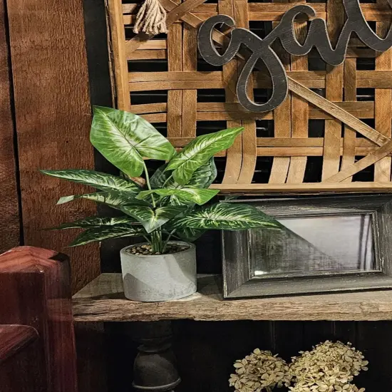 Artificial Plant in Pot for Indoor Fake Potted Plants for Office Desk Shelf Bathroom Home Farmhouse Decor {2}