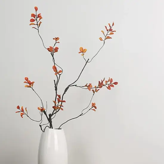 Artificial Fall Branches Tall Fall Stems Fake Ficus Branches for Thanksgiving Autumn Home Office Wedding Vase Filler Decoration {1}