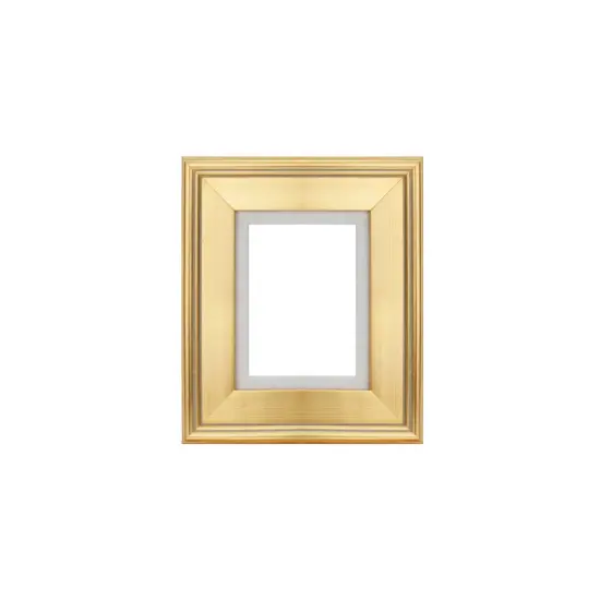 Creative Mark Elegant Plein Aire Gold Frame with Linen Liner |Ornate Picture Frames | High-End Open-Back Frame | Vintage Photo Frame | Gessoed Wood | 3-inch Wide Moulding | No Glass or Backing {1}