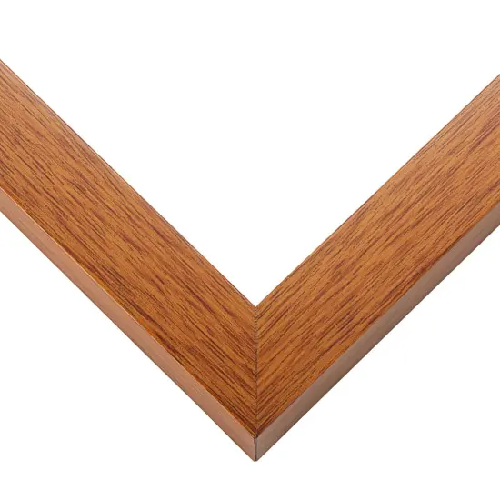 Square Flat Brown Picture Frame - UV Acrylic, Foam Board Backing, Hanging Hardware {2}