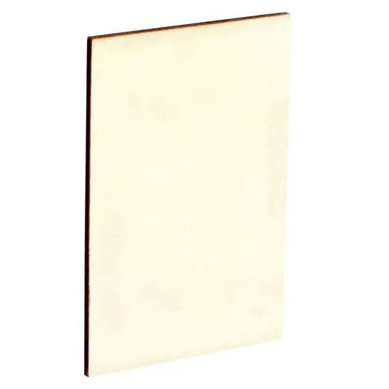 60 Pack Unfinished Wood Rectangles for Crafts, 2x3 Wooden Pieces for Painting, DIY Projects, Decorations, Engravings Brown {7}