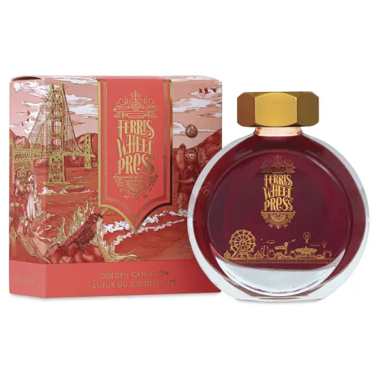 Ferris Wheel Press Fountain Pen Ink - Golden Gate Glow, 38 ml {1}