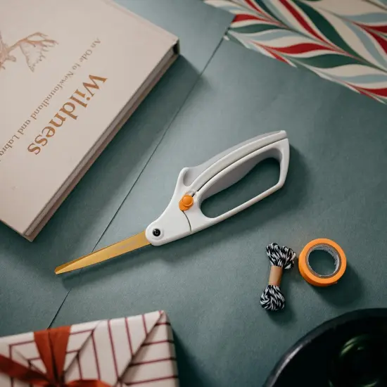 Easy Action Titanium Scissors, Spring-Assisted, Precision Ground Stainless Steel Blades, 8in {4}