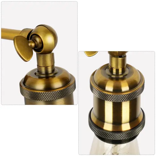 2pcs Wall Lamps Adjustable Wall Sconces Fixtures Farmhouse for Bedroom {3}