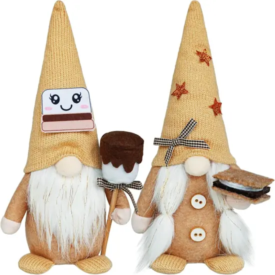 Fall S'More Decorations Smore Gnomes Plush {1}