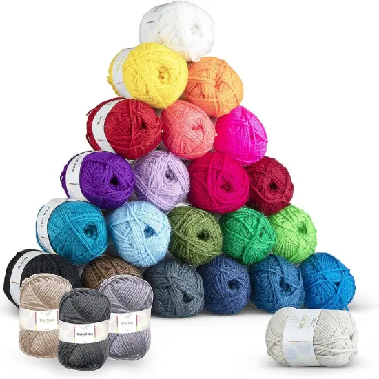 2400 Yards Crochet Yarn for Crocheting and Knitting Yarn {3}