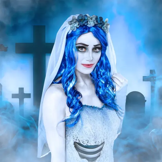 Tim Burton's Corpse Bride Adult Costume Wig | One Size {4}