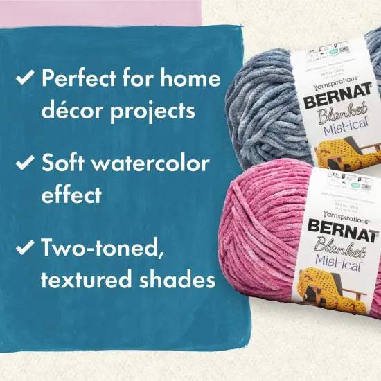 Bernat Blanket Mist-Ical Yarn 24 Pack-Teal Stream {6}