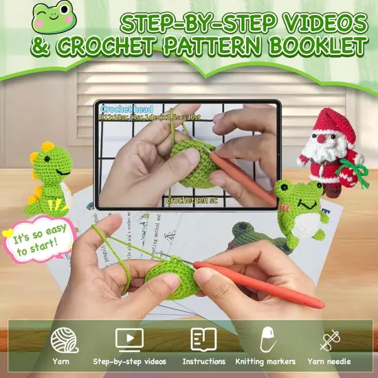 6Pcs Animal Crochet Kits {3}