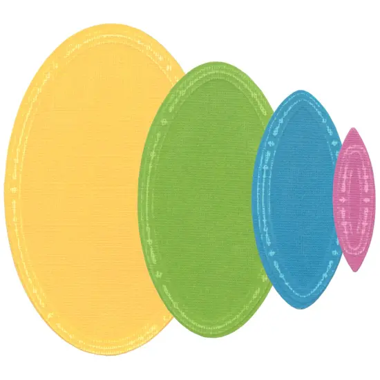 Sizzix Framelits Die 9/Pkg, Fanciful Reversed by Stacey Park-Clare Classic Ovals {2}