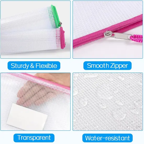 20 Pack Mesh Zipper Pouch Bags {4}