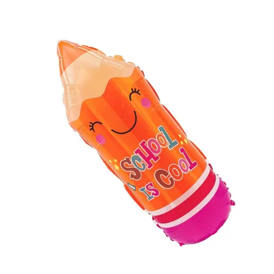 LA Balloons&reg; 29 Inch Back To School Pencil Orange Balloon {3}