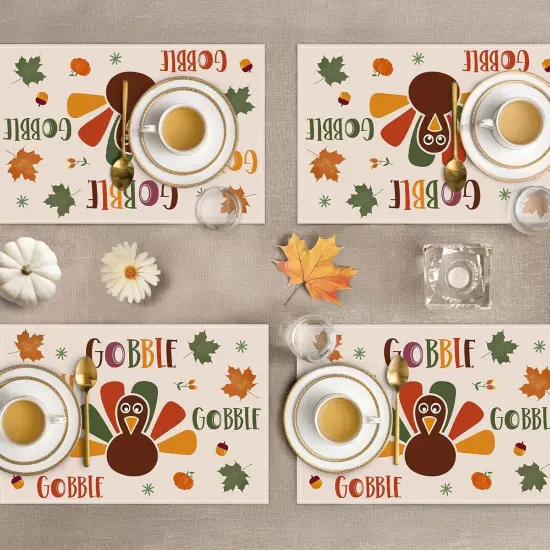 Thanksgiving Turkey Placemats Set of 4(Thanksgiving Turkey) {3}