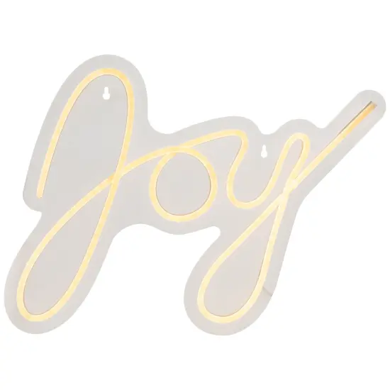 Northlight LED Joy Neon Lighted Christmas Wall or Window Decoration - 15" White {3}
