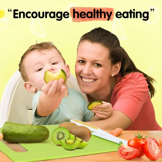 28PCS Toddler Knife Set - Kids Knifes for Real Cooking, Wooden Kids Kitchen Knife Set with Gloves Cutting Board Crinkle Cutters Kid Safe Knives, Toddlers Kitchen Tools {2}