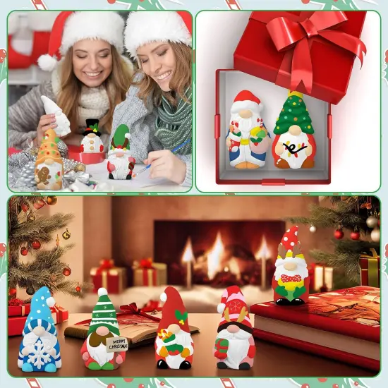 12 Sets Ceramic to Paint Winter Christmas Ready to Paint Your Own Ceramic DIY Paintable Figurine {2}