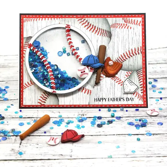 Assorted Sports Buttons &ndash; 50+ Piece Set for Sewing, Scrapbooking & DIY Crafts &ndash; Football, Baseball, Soccer, Golf & Skiing {5}