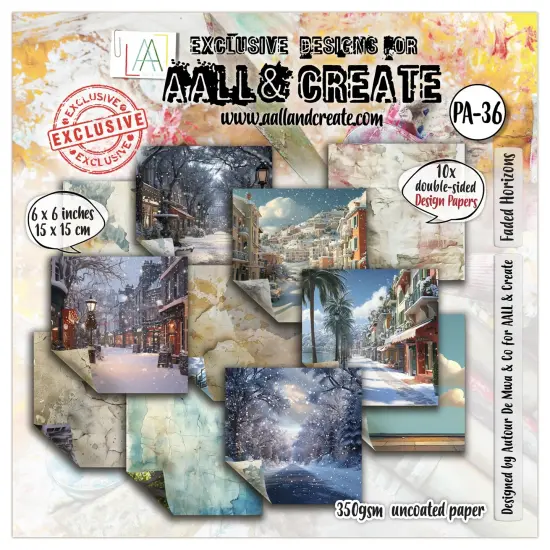 AALL And Create 6 x 6 inch Design Paper-Faded Horizons {1}