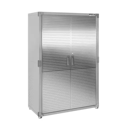 Seville Classics UltraHD Storage Cabinet, 48" W x 24" D x 72" H Graphite {7}