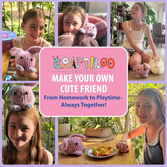 Bunny Loom Crochet kit for Kids for Beginners {4}